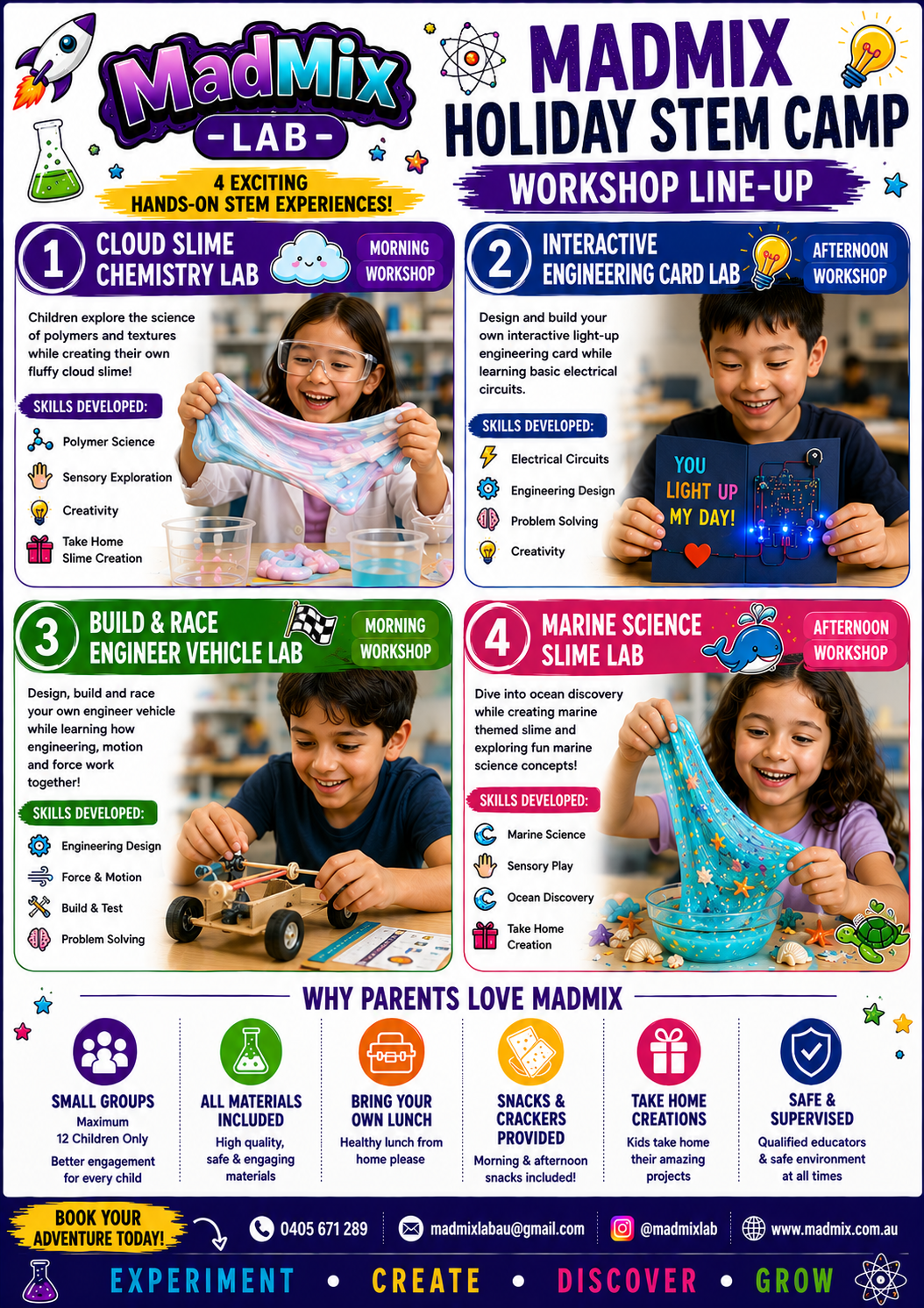 Madmix School Holiday STEAM Program